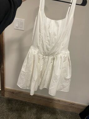 Lovely Day White Sleeveless Mini Dress